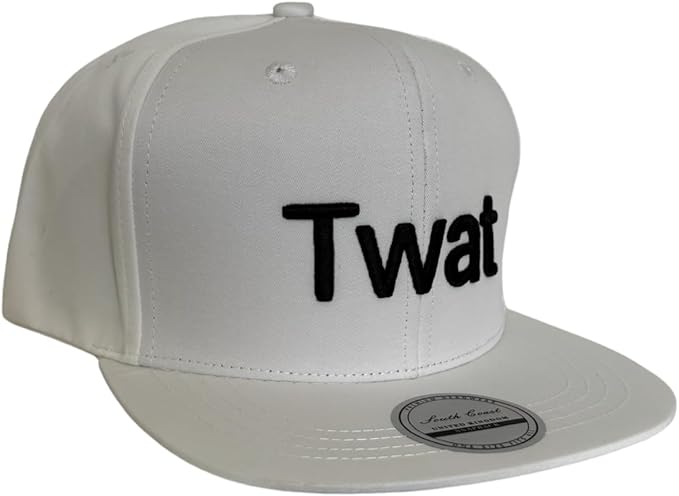 Twat Snapback Cap, Twat Embroidered Hat