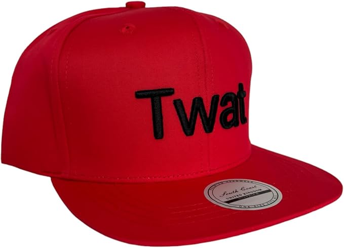 Twat Snapback Cap, Twat Embroidered Hat