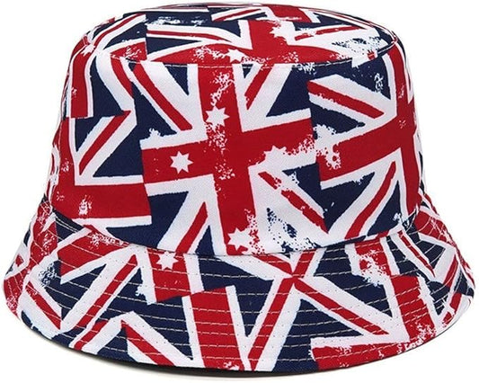 Union Jack Unisex Reversible Bucket Hat 100% Cotton